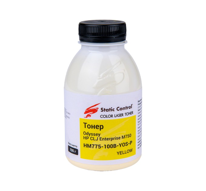 тонер Odyssey HP CLJ Enterprise M750 100г yellow (фасований) Static Control