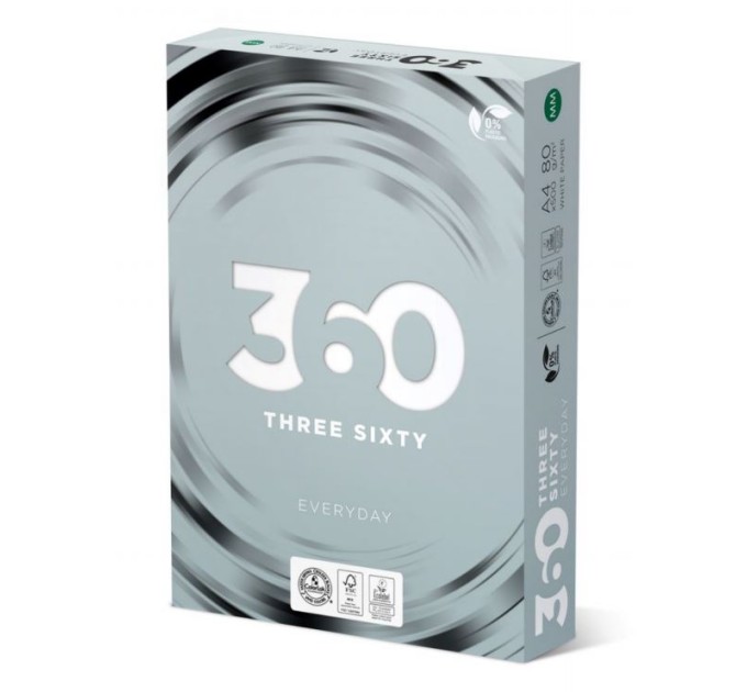 офісний папір 80 г/м2, A4, 500 л, клас C 360 EVERYDAY