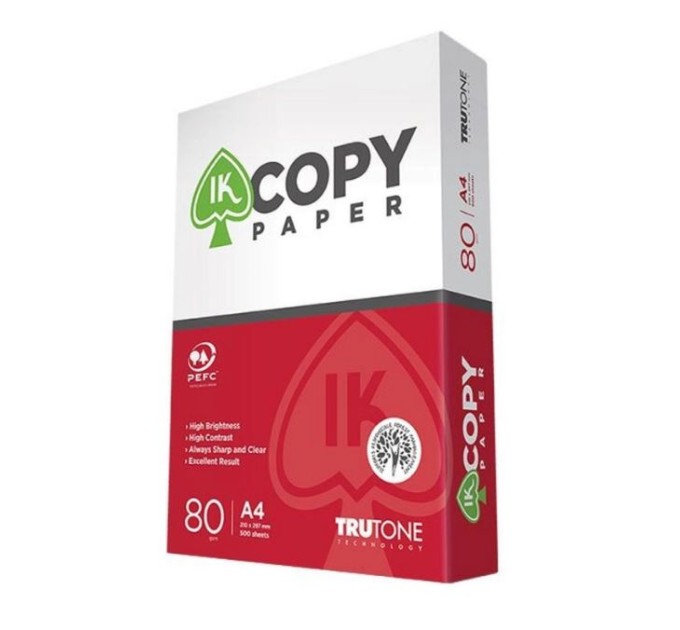 офісний папір 80 г/м2, A4, 500 л, клас B Copy IK