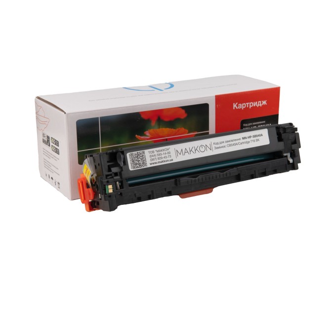 картридж MAKKON сумісний аналог HP CB540A (125A), Canon 716 black