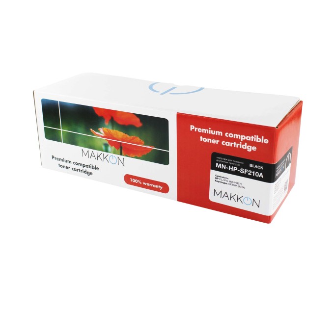 картридж MAKKON сумісний аналог HP CF210A (131A), Canon 731 black