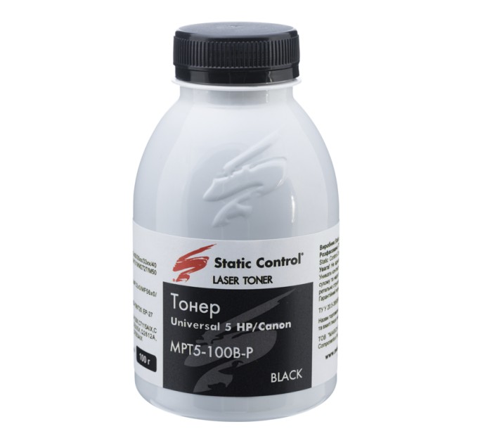 тонер універсальний MPT5 HP/Canon 100г (фасований) Static Control