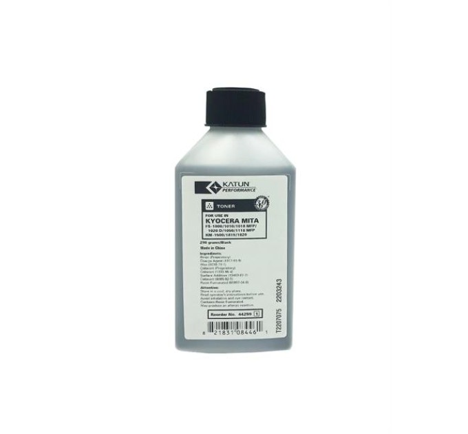 Тонер KATUN Kyocera FS 1018, 290г/банка, 44259