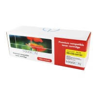 картридж MAKKON сумісний аналог HP CC532A (304A), Canon 718 yellow