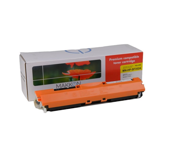 картридж MAKKON сумісний аналог HP СF352A (130A) yellow