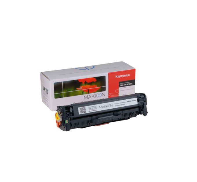картридж MAKKON сумісний аналог HP CF380X (312X) black