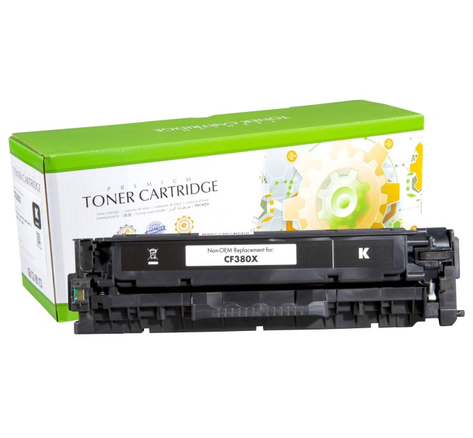 картридж Static Control відновлений HP CF380X (312X) black