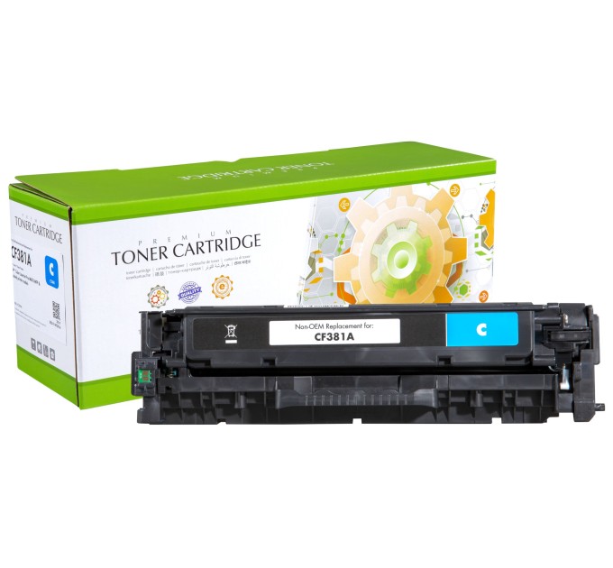 картридж Static Control відновлений HP CF381A (312A) cyan