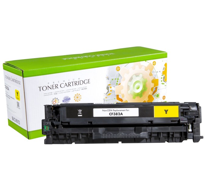 картридж Static Control відновлений HP CF382A (312A) yellow