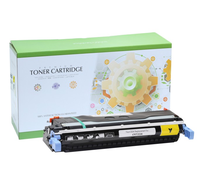 картридж Static Control відновлений HP C9732A (645Y) yellow