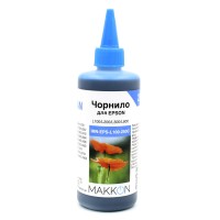 чорнило для Epson L100/L200/L300/L800 (C13T66424A/C13T67324A) 250 мл Makkon cyan
