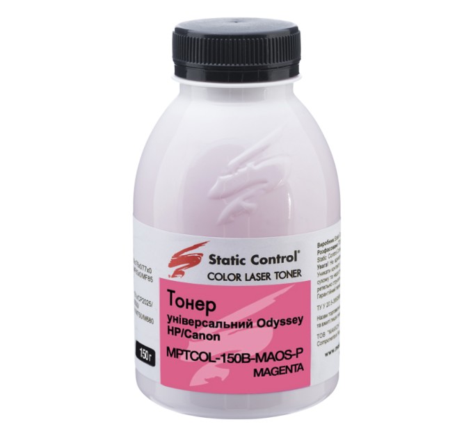 тонер універсальний Odyssey HP/Canon 150г magenta (фасований) Static Control