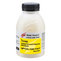 тонер універсальний Odyssey HP/Canon 150г yellow (фасований) Static Control