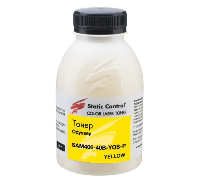 тонер Odyssey Samsung CLP-360/CLX-3300 40г yellow (фасований) Static Control