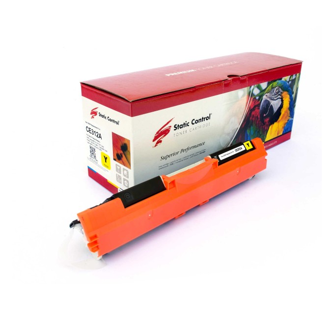 картридж Static Control Parrot сумісний аналог HP CE312A (126A)/CF352A (130A), Canon 729 yellow