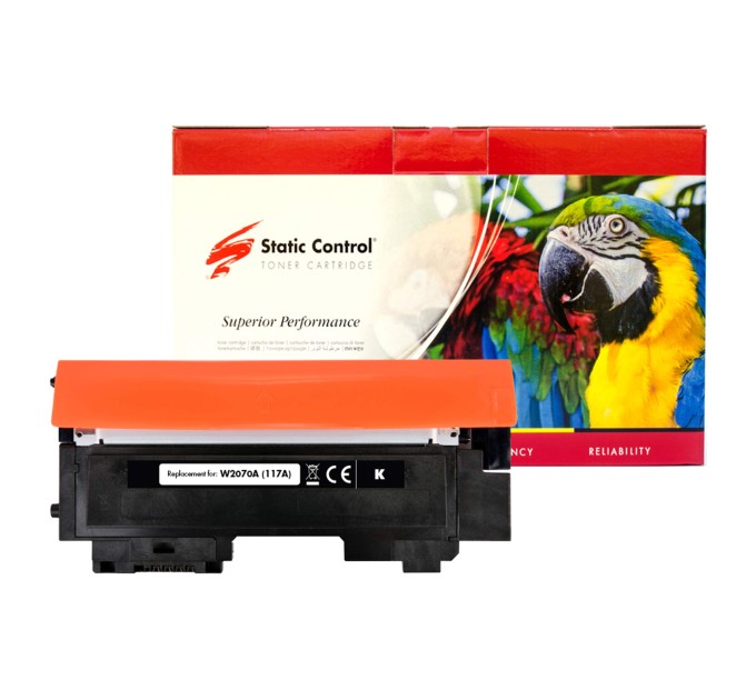 картридж Static Control Parrot сумісний аналог HP W2070A (117A) black