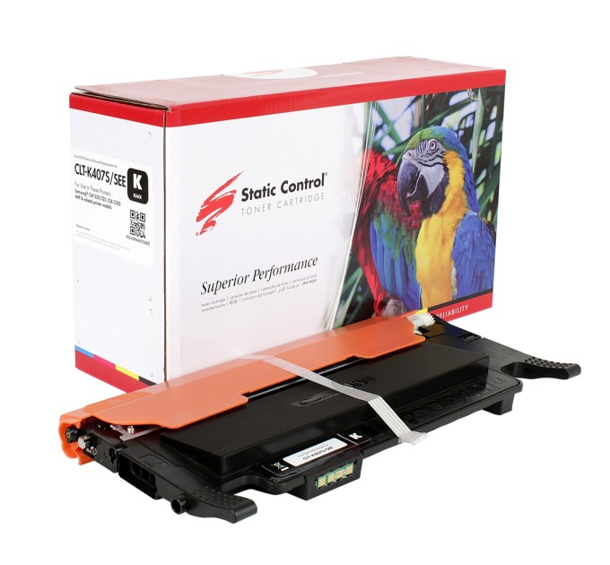 картридж Static Control Parrot відновлений Samsung CLT-K407S black