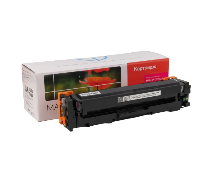 картридж MAKKON сумісний аналог HP CF543A (203A), Canon 054 magenta