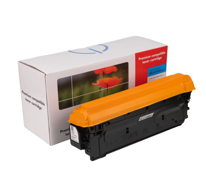 картридж MAKKON сумісний аналог HP CF361A (508A), Canon 040 cyan