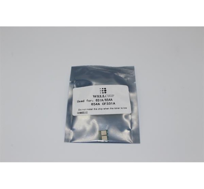 Чіп картриджа WellChip HP LJ M651, Cyan, CHM651C