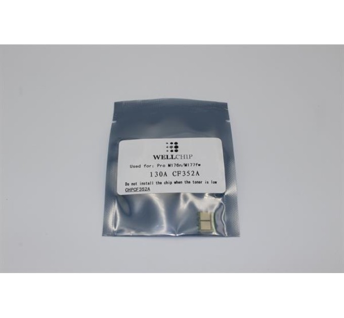 Чіп картриджа WellChip HP LJ M176, Yellow, CHPCF352A