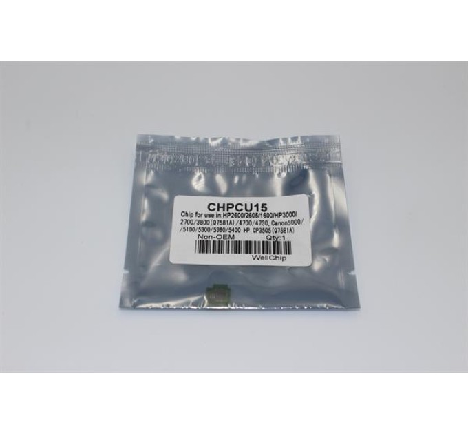 Чіп картриджа WellChip HP COLOR LJ 1600, U15, Cyan, CHPCU15
