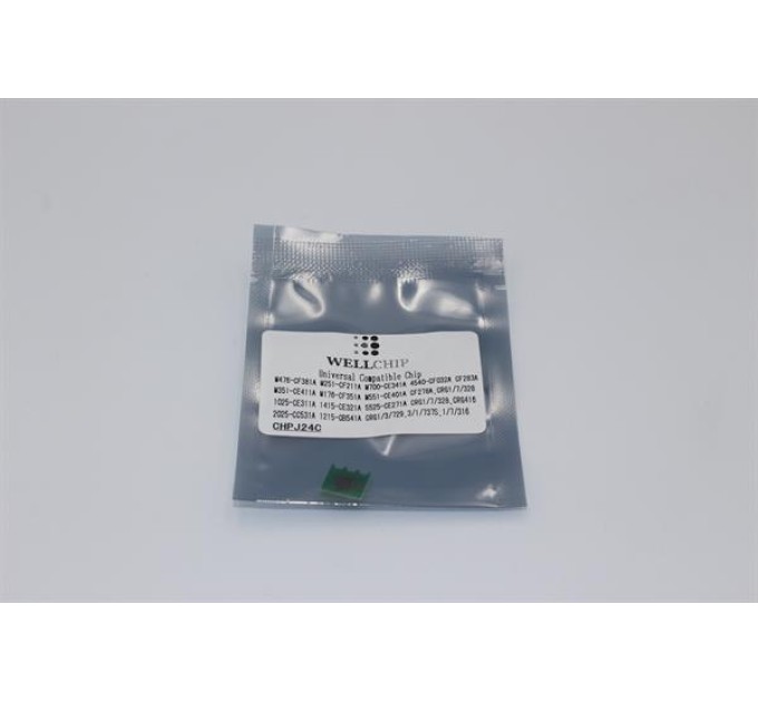 Чіп картриджа WellChip J24, Cyan, CHPJ24C