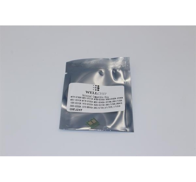 Чіп картриджа WellChip J24, Yellow, CHPJ24Y