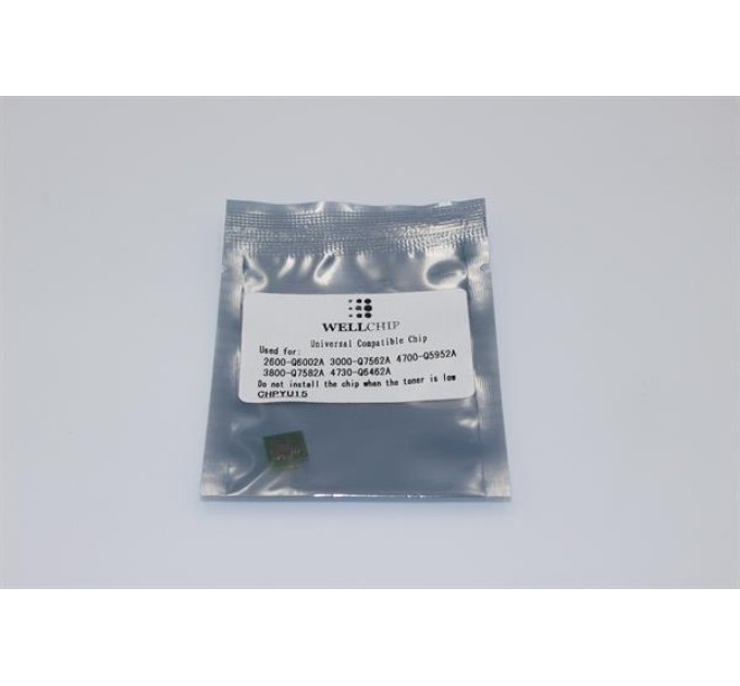 Чіп картриджа WellChip HP COLOR LJ 1600, U15, Yellow, CHPYU15