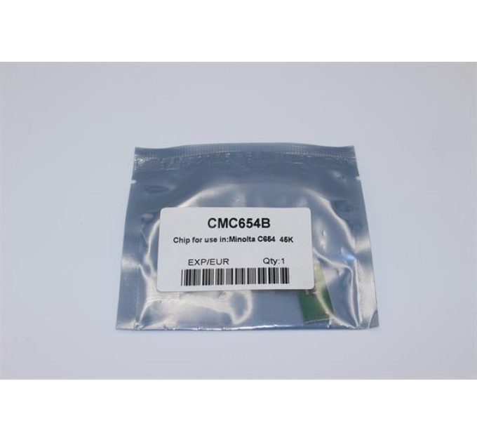 Чіп картриджа WellChip Minolta Bizhub С654, Black, CMC654B
