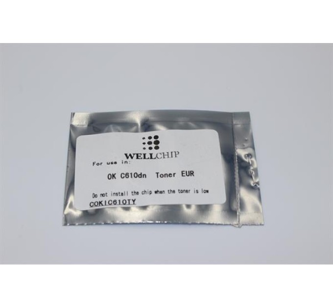 Чіп картриджа WellChip OKI C610, Yellow, COKIC610TY
