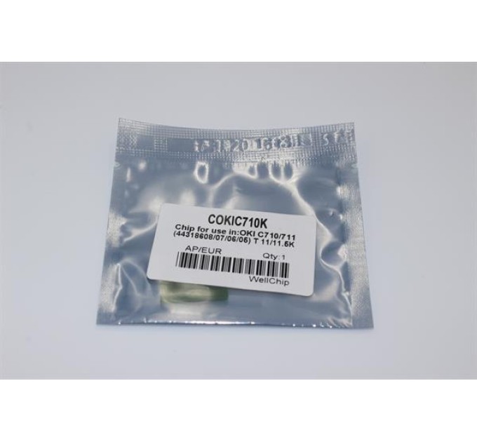 Чіп картриджа WellChip OKI C710, Black, COKIC710TK