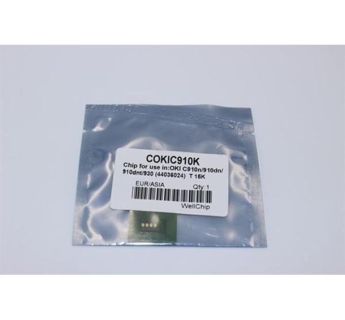 Чіп картриджа WellChip OKI C910, Black, COKIC910TK
