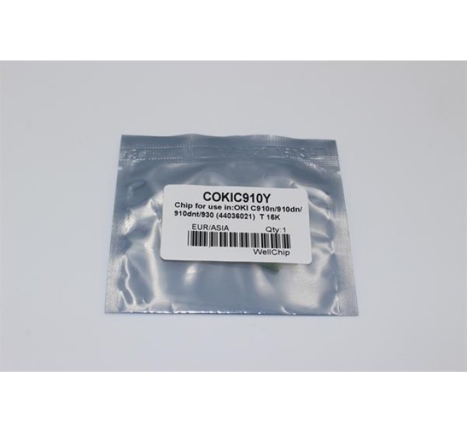 Чіп картриджа WellChip OKI C910, Yellow, COKIC910TY