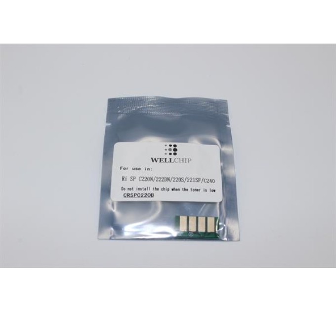Чіп картриджа WellChip Ricoh SP C220, Black, CRSPC220B