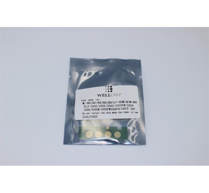 Чіп картриджа WellChip Samsung CLP-360, Cyan, CSCLP360C