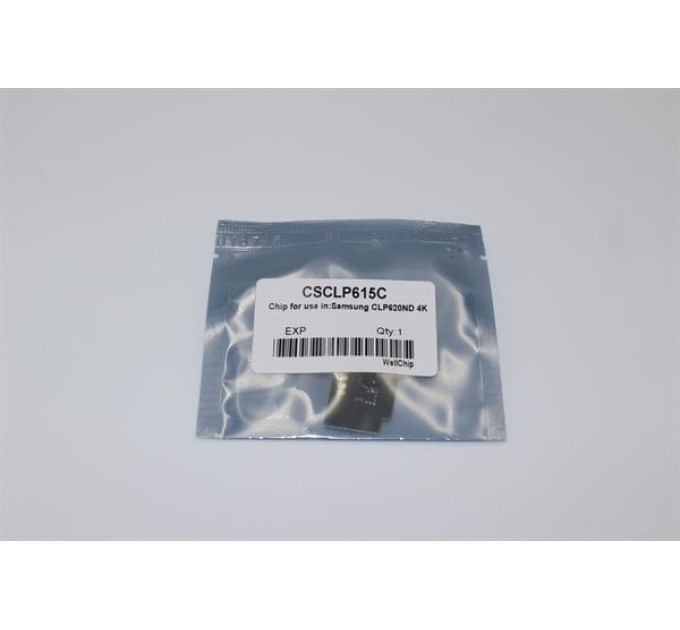 Чіп картриджа WellChip Samsung CLP-615, Cyan, CSCLP615C