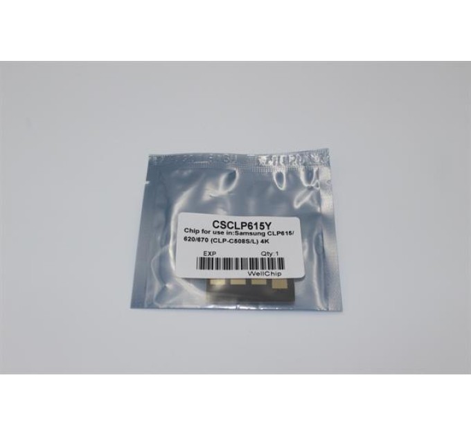 Чіп картриджа WellChip Samsung CLP-615, Yellow, CSCLP615Y