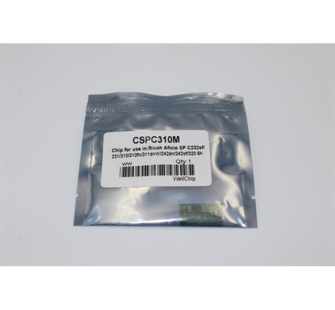 Чіп картриджа WellChip Ricoh SP C231, Magenta, CSPC310M