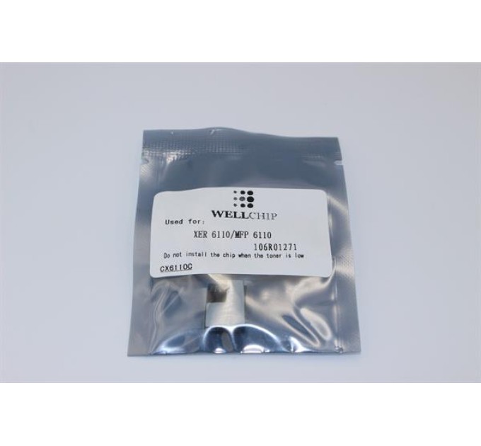 Чіп картриджа WellChip Xerox Phaser 6110, Cyan, CX6110C