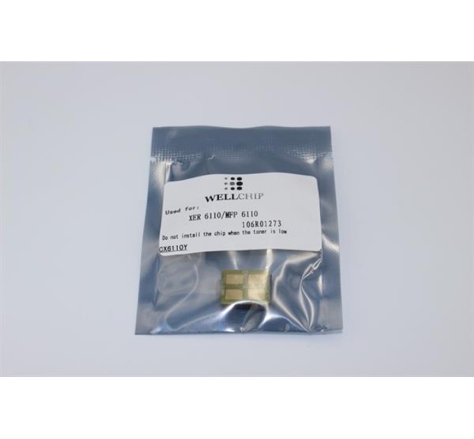 Чіп картриджа WellChip Xerox Phaser 6110, Yellow, CX6110Y