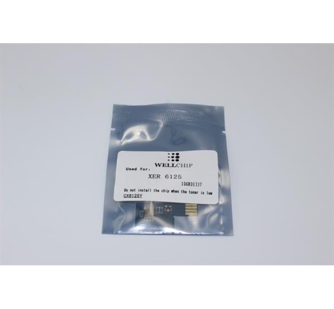 Чіп картриджа WellChip Xerox Phaser 6125, Yellow, CX6125Y