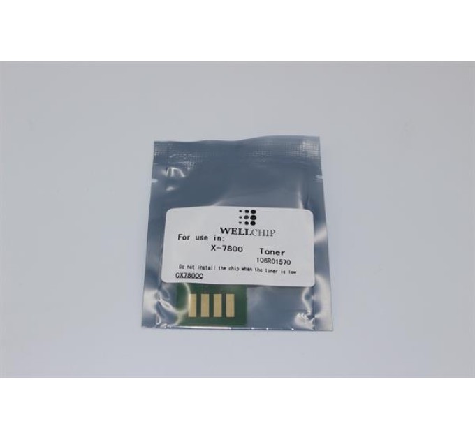Чіп картриджа WellChip Xerox Phaser 7800, Cyan, CX7800C