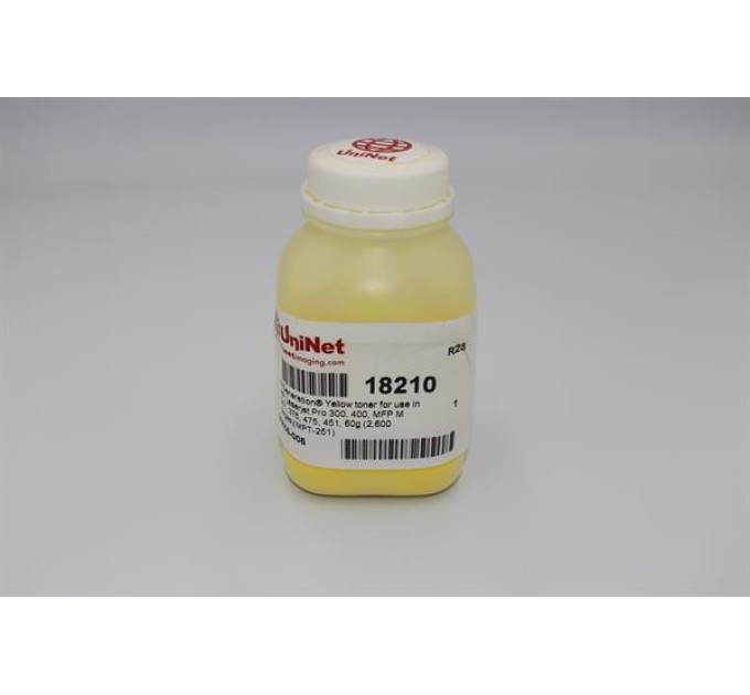 Тонер UniNet HP LJ Pro 300/400, Yellow, 60г/банка, 18210