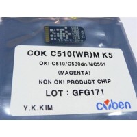 Чіп картриджа HANP OKI C510, Magenta, COKC510MK5