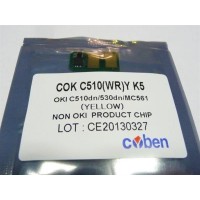 Чіп картриджа HANP OKI C510, Yellow, COKC510YK5