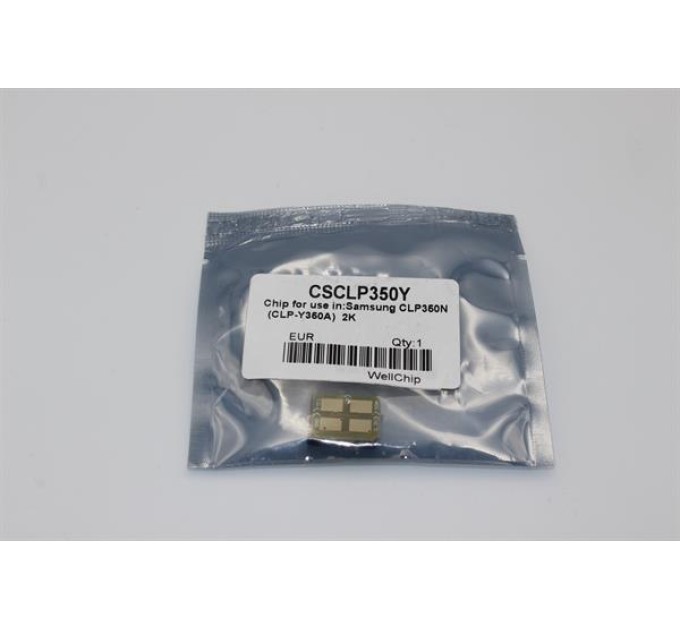 Чіп картриджа WellChip Samsung CLP-350, Yellow, CSCLP350Y