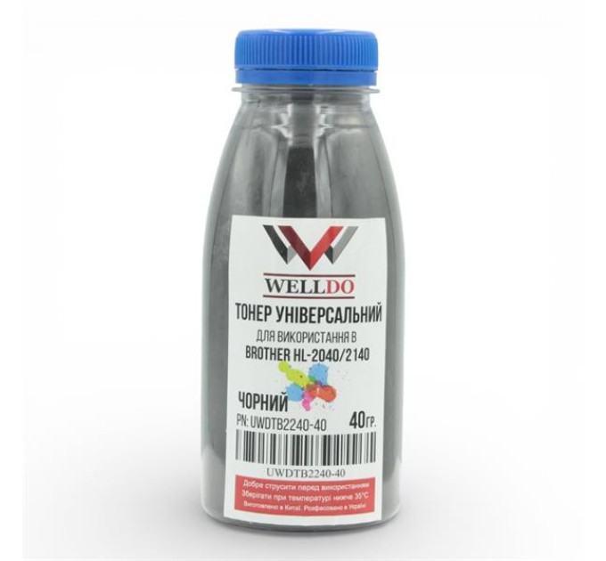 Тонер WELLDO Brother TN420, 40г/банка, UWDTB2240-40