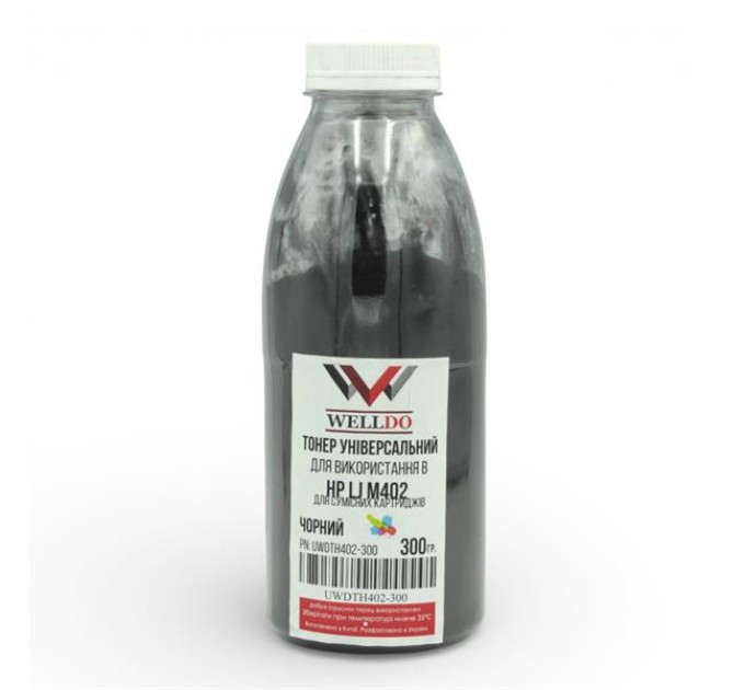 Тонер WELLDO HP LJ M402, 300 г/банка, UWDTH402-300