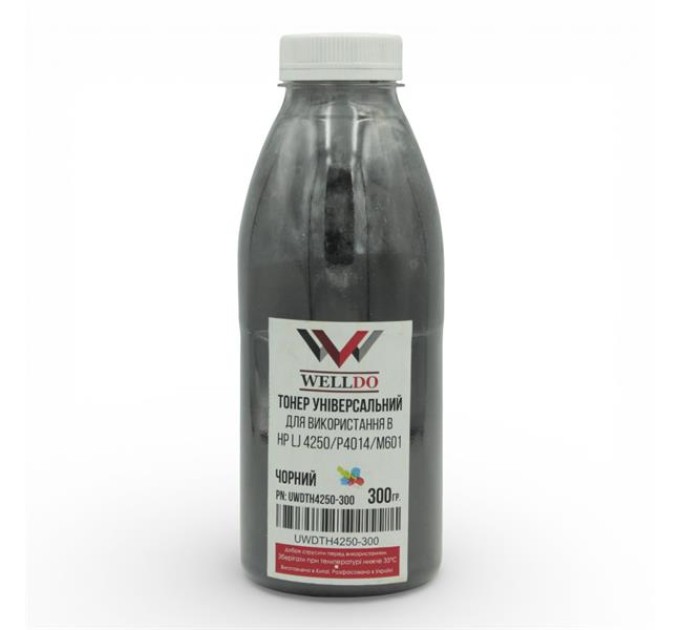 Тонер WELLDO HP LJ P4014, 300г/банка, UWDTH4250-300